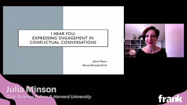 I Hear You: Expressing Engagement in Conflictual Conversations
